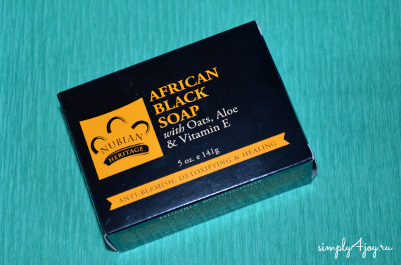 африканское черное мыло Nubian Heritage 
