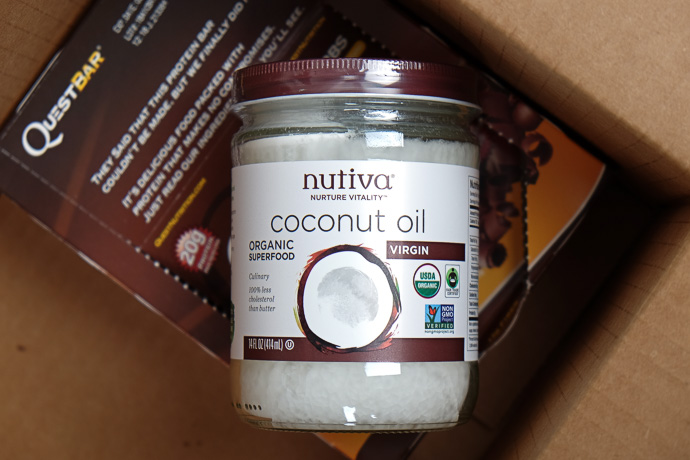 iherb посылка кокосовое масло Nutiva